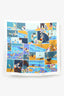Hermès Blue/Multicolour Silk Soie Libre Scarf 90cm