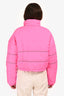I.AM.GIA Pink Nylon Cropped Puffer Jacket Size S