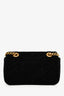 Gucci Black Velvet GG Marmont Small Shoulder Bag