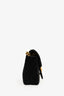 Gucci Black Velvet GG Marmont Small Shoulder Bag