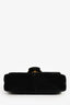 Gucci Black Velvet GG Marmont Small Shoulder Bag