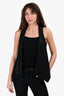 Haute Hippie Black Faux Crystal Sleevless Vest Size XS