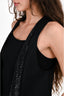 Haute Hippie Black Faux Crystal Sleevless Vest Size XS