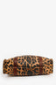 Dolce & Gabbana Brown Leopard Print Coated Canvas and Leather Shopper Tote