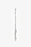 Gucci 18K White Gold Diamond Set Gucci Link To Love 'Gucci' Bar Earrings