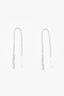 Gucci 18K White Gold Diamond Set Gucci Link To Love 'Gucci' Bar Earrings