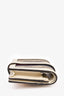 Gucci White Leather GG Supreme Jackie 1961 Compact Wallet