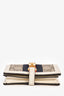 Gucci White Leather GG Supreme Jackie 1961 Compact Wallet