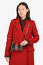 Gucci Brown/Blue/Red Leather/Canvas Mini Web Crossbody