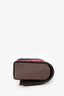 Gucci Brown/Blue/Red Leather/Canvas Mini Web Crossbody
