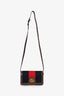 Gucci Brown/Blue/Red Leather/Canvas Mini Web Crossbody