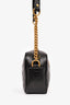 Gucci Black Leather Chevron Quilted Mini Camera Bag