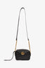Gucci Black Leather Chevron Quilted Mini Camera Bag