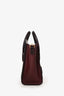 Celine 2014 Purple/Burgundy Leather Nano Luggage Bag with Strap