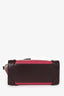 Celine 2014 Purple/Burgundy Leather Nano Luggage Bag with Strap