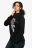 Christian Dior 2016 Black/Red Rose Hoodie Size XS