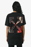 Off-White Black Cotton Graphic T-Shirt Size S Mens