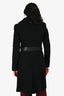 Mackage Black Wool Belted Midi Coat Size XS