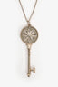 Tiffany & Co. Sterling Silver Diamond Daisy Key Pendant Necklace