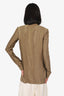 Haider Ackermann Green Satin Panelled Jacket Size 34