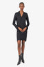 Helmut Lang Black Button Down Shirt Dress Size 2