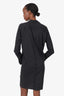 Helmut Lang Black Button Down Shirt Dress Size 2