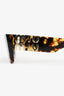 Miu Miu Tortoiseshell Frame Logo-lettering Cat-eye Sunglasses