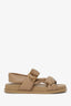 Fendi Beige Leather Feel Sandals Size 39