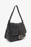 Fendi Grey Wool Zucca Mama Baguette Shoulder Bag