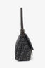 Fendi Grey Wool Zucca Mama Baguette Shoulder Bag
