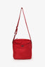 Prada Red Nylon Crossbody Messenger Bag