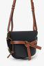Loewe Black/Brown Leather 'Gate' Crossbody Bag