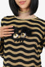 Fendi Black/Gold Metallic Embellished Monster Sweater Size 42 (As Is)