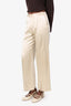 Rosetta Getty Beige Silk Pants Size 4