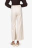 Rosetta Getty Beige Silk Pants Size 4