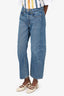 B Sides Blue Denim Barrel Leg Jeans Size 26