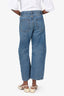 B Sides Blue Denim Barrel Leg Jeans Size 26