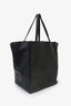 Celine Black Leather Croc Embossed Phantom Cabas Tote