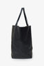 Celine Black Leather Croc Embossed Phantom Cabas Tote