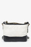 Pre-Loved Chanel™ 2016-2017 Black/White Lambskin Leather Small Gabrielle Bag