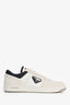 Prada White/Navy Re-Nylon/Suede Sneakers Size 8.5 Mens