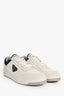 Prada White/Navy Re-Nylon/Suede Sneakers Size 8.5 Mens
