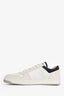 Prada White/Navy Re-Nylon/Suede Sneakers Size 8.5 Mens