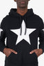Burberry Black/White Star Hoodie Size S