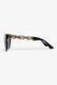Versace Black/Gold Acrylic Logo 'Grecca Strass' Sunglasses