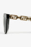 Versace Black/Gold Acrylic Logo 'Grecca Strass' Sunglasses