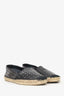 Saint Laurent Black Leather Studded Espadrilles Size 36.5