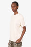 Frame Cream Cotton T-Shirt Size S