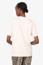 Frame Cream Cotton T-Shirt Size S