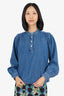 Ganni Blue Denim Blouse Size 36